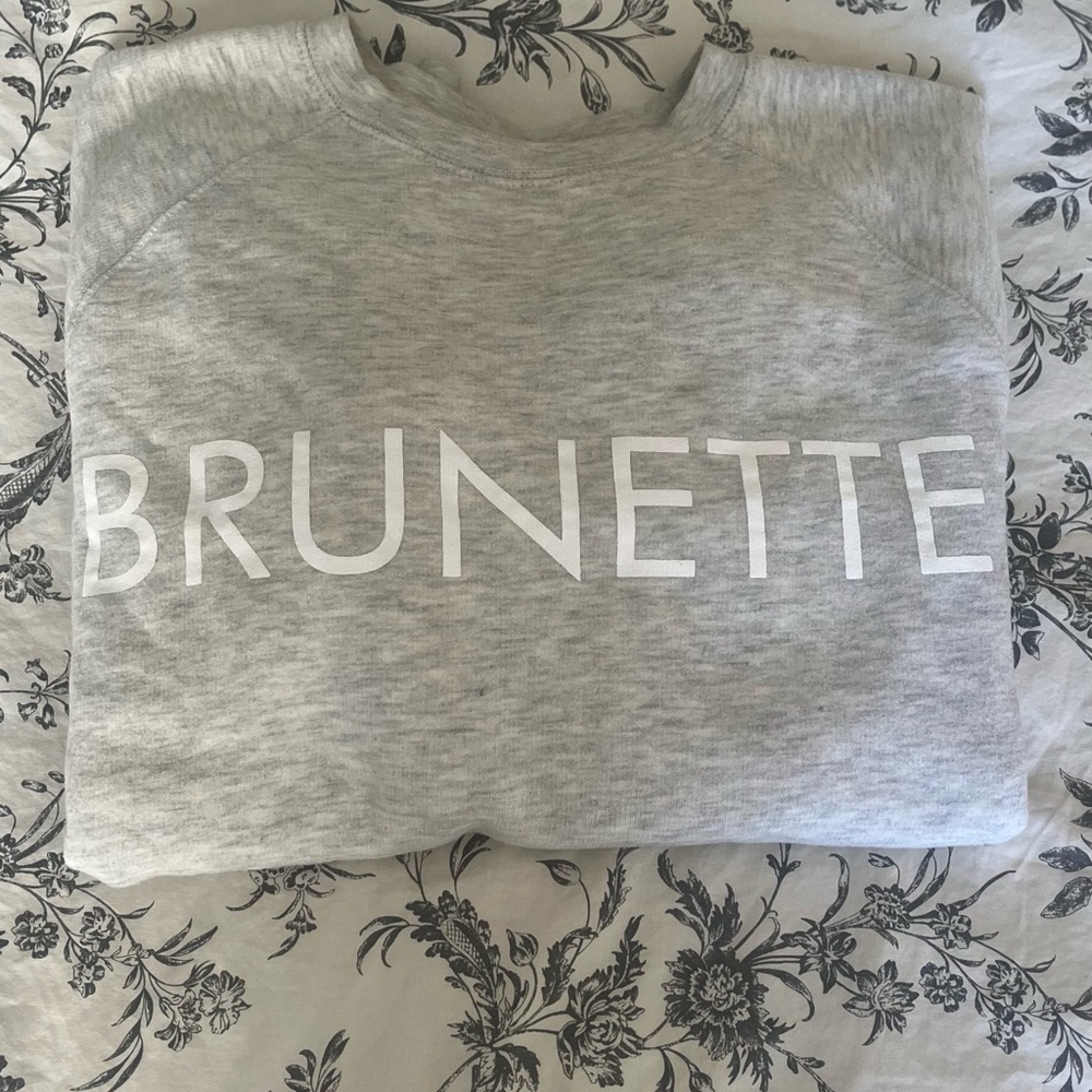 Brunette The Label Light Gray Sweatshirt